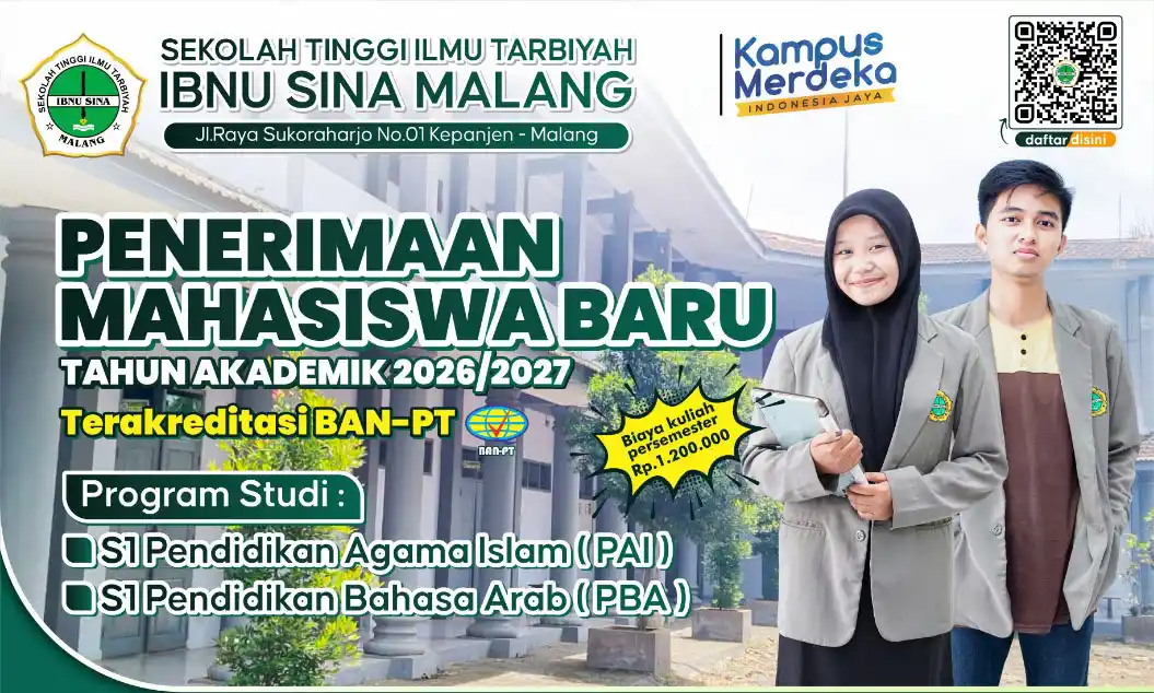PMB STIT Ibnu Sina Kepanjen Malang Tahun Akademik 20262027 Resmi Dibuka!